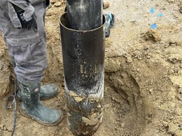 Pozos entubados con acero